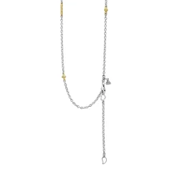 Fashion Two-Tone Caviar Chain Necklace Two-Tone