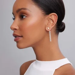 Sale Two-Tone Caviar Diamond Stud Earrings Caviar Earrings