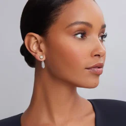 Best Sale Two-Tone Caviar Diamond Stud Earrings Two-Tone