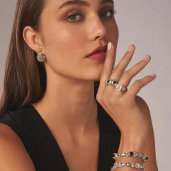 Store Two-Tone Caviar Front-Back Earrings Caviar Earrings