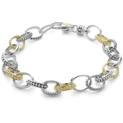 Clearance Two-Tone Caviar Link Bracelet Link Bracelets