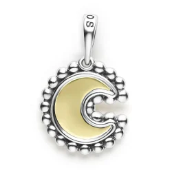 Best Sale Two-Tone Crescent Charm Two-Tone