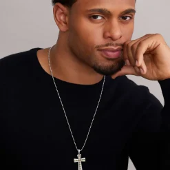 Fashion Two-Tone Cross Amulet Amulets