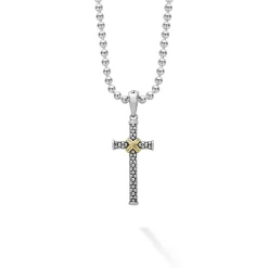 Online Two-Tone Cross Amulet Necklace Necklaces & Chains