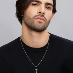 Online Two-Tone Cross Amulet Necklace Necklaces & Chains