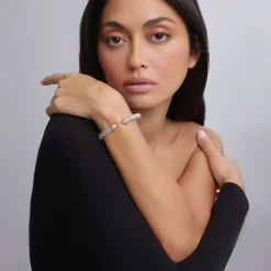 Fashion Two-Tone Cuff Bracelet Two-Tone