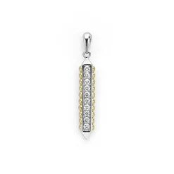 Discount Two-Tone Diamond Bar Amulet Amulets