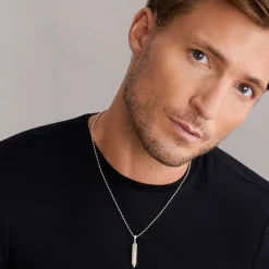 Discount Two-Tone Diamond Bar Amulet Amulets