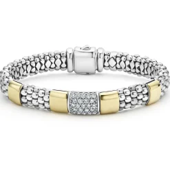 New Two-Tone Diamond Bracelet | 9Mm Diamonds
