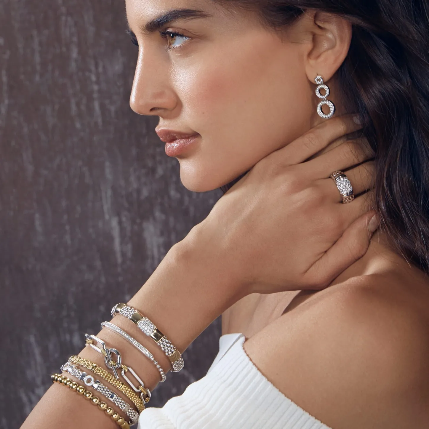 Flash Sale Two-Tone Diamond Bracelet | 9Mm Two-Tone