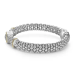 Outlet Two-Tone Diamond Caviar Bracelet | 9Mm Two-Tone