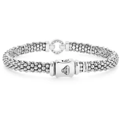 Fashion Two-Tone Diamond Circle Caviar Bracelet | 6Mm Caviar Bracelets