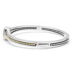 Online Two-Tone Diamond Cuff Bracelet Two-Tone