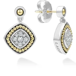Best Sale Two-Tone Diamond Drop Earrings Diamonds