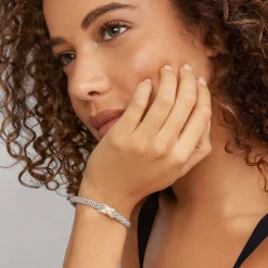 Best Two-Tone Diamond X Caviar Bracelet | 6Mm Diamonds