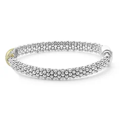 Best Two-Tone Diamond X Caviar Bracelet | 6Mm Diamonds