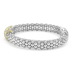 Flash Sale Two-Tone Diamond X Caviar Bracelet | 9Mm Diamonds