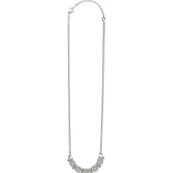 Cheap Two-Tone Five Station Diamond Necklace Two-Tone