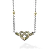 Sale Two-Tone Heart Chain Necklace Two-Tone
