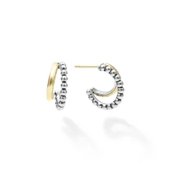 Best Two-Tone Huggie Earrings Hoop Earrings
