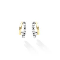 Best Two-Tone Huggie Earrings Hoop Earrings