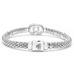 Flash Sale Two-Tone Interlocking Caviar Bracelet | 6Mm Two-Tone