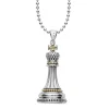 New Two-Tone King Pendant Necklace Two-Tone