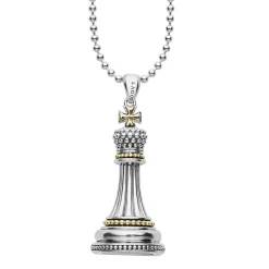 New Two-Tone King Pendant Necklace Two-Tone