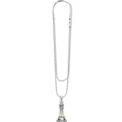 New Two-Tone King Pendant Necklace Two-Tone