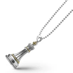 New Two-Tone King Pendant Necklace Two-Tone
