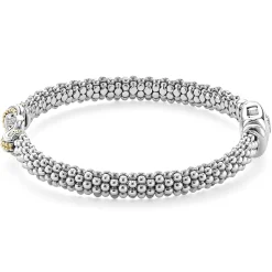 Sale Two-Tone Knot Caviar Diamond Bracelet | 6Mm Diamonds