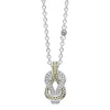 Best Two-Tone Knot Diamond Pendant Necklace Two-Tone