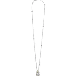 Sale Two-Tone Knot Diamond Pendant Necklace Caviar Necklaces