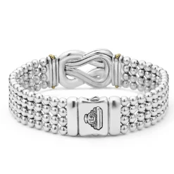 Discount Two-Tone Knot Diamond Statement Bracelet Diamonds