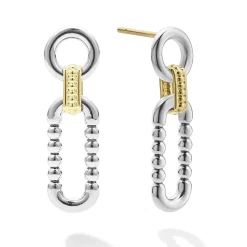 Sale Two-Tone Link Drop Earrings Drop Earrings