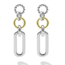Outlet Two-Tone Link Drop Earrings Two-Tone