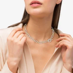 Outlet Two-Tone Link Necklace Chains