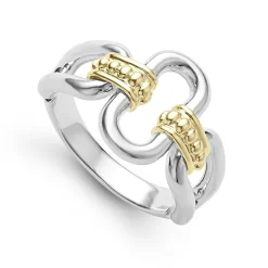 Discount Two-Tone Link Ring Two-Tone