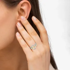 Discount Two-Tone Link Ring Two-Tone