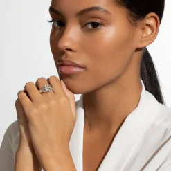 Cheap Two-Tone Love Knot Ring Two-Tone