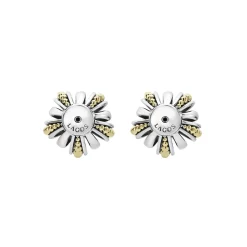Hot Two-Tone Open Fluted Earring Backs Two-Tone
