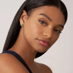 Best Two-Tone Peridot Stud Earrings Gemstones