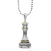 Store Two-Tone Queen Pendant Necklace Two-Tone