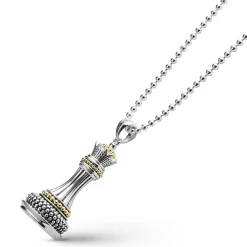 Store Two-Tone Queen Pendant Necklace Two-Tone