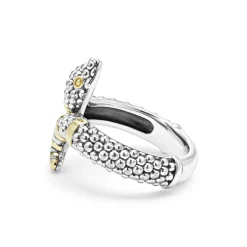 Hot Two-Tone Snake Ring Caviar Rings