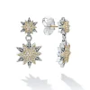 Online Two-Tone Star Diamond Drop Earrings Diamonds