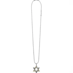 Sale Two-Tone Star Of David Amulet Necklace Necklaces & Chains