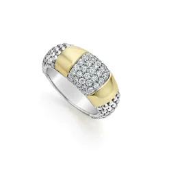 Cheap Two-Tone Station Diamond Ring Diamonds