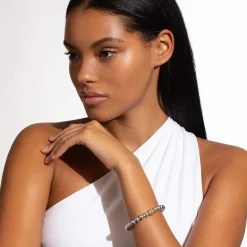 New Two-Tone Stretch Bead Bracelet Two-Tone