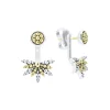 Sale Two-Tone Stud Earrings With Earring Jacket Two-Tone